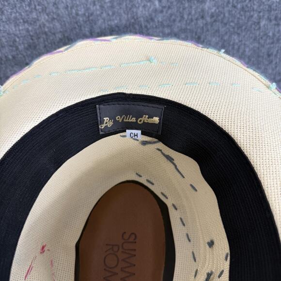 Summer Romero Hat Straw Panama Wide Brim Multicolor Embroidered Boho main image 10